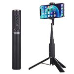 Supporto per telefono cellulare con telecomando per selfie stick M18 (nero opaco)