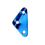 3 pezzi Triangolo in lega di alluminio Corda del vento Fibbia di regolazione Fibbia Tenda Baldacchino Tirare la corda Slip Corda Fibbia Accessori (blu)