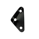 3 PZ Triangolo Lega di alluminio Corda del vento Fibbia di regolazione Fibbia Tenda Baldacchino Tirare la corda Slip Corda fibbia Accessori (nero)