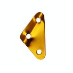 3 PZ Triangolo Lega di alluminio Corda del vento Fibbia di regolazione Fibbia Tenda Baldacchino Tirare la corda Slip Corda fibbia Accessori (oro)