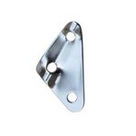 3 PZ Triangolo Lega di alluminio Corda del vento Fibbia di regolazione Fibbia Tenda Baldacchino Tirare la corda Slip Corda Fibbia Accessori (argento)