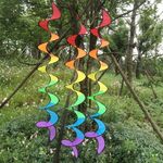 Ornamento della tenda della striscia dell'arcobaleno a spirale all'aperto
