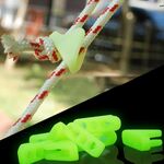 10 PCS Outdoor Luminoso Corda Fibbia Fluorescenza Tenda Triangolo Fibbia Avviso Promemoria Pericolo Accidentale Tenda Vento Corda Regolatore