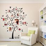 3D fai da te rimovibile albero foto PVC wall stickers murale art home decor