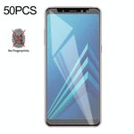 Pellicola in vetro temperato satinato non opaco da 50 pezzi per Galaxy A8 + (2018), nessun pacchetto di vendita al dettaglio