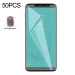 Pellicola in vetro temperato satinato non opaco da 50 pezzi per Galaxy J6, nessun pacchetto di vendita al dettaglio