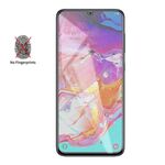 Pellicola in vetro temperato smerigliato non completamente opaco per Galaxy A70