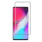 Per Galaxy S10 5G 0,3 mm 9H Durezza superficiale 3D Bordo curvo Colla Pellicola in vetro temperato a schermo intero curvo, È supportato lo sblocco dell'impronta digitale (Nero)