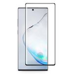 Per Galaxy Note 10+ 0.3mm 9H Durezza superficiale 3D Bordo curvo Colla Pellicola in vetro temperato a schermo intero curvo, È supportato lo sblocco dell'impronta digitale (Nero)