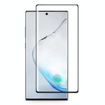 Per Galaxy Note 10+ Pellicola in vetro temperato con bordo curvo 3D a colla piena, lo sblocco dell'impronta digitale è supportato (nero)