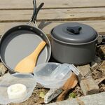 DS-500 Outdoor Camping Set di pentole impilabile da 15 pezzi ultraleggero per 4-5 persone