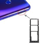 Per OPPO Realme 3 Pro / Realme X Lite Vassoio scheda SIM + Vassoio scheda SIM + Vassoio scheda micro SD (Nero)