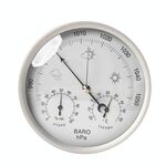 THB9392 132mm Termometro digitale a parete Igrometro per uso domestico Manometro ad alta precisione Strumento per condizioni meteorologiche Barometro