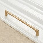 2 PCS 9011-160 Maniglia in lega di zinco per armadio guardaroba moderna semplice maniglia per porta (oro)