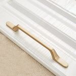 2 PCS 9008-160 Maniglia in lega di zinco per armadio guardaroba moderna semplice maniglia per porta (oro)