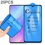25 PCS 2.5D Full Glue Full Cover Ceramica Pellicola per Huawei Honor Play 8A / Y6 (2019) / Y6 Prime (2019)