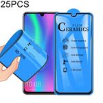25 PCS 2.5D Full Glue Full Cover Ceramica Film per Huawei Honor 10