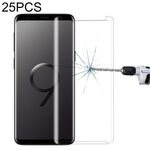 25 PCS per Galaxy S9 9H Durezza superficiale 3D Bordo curvo Anti-graffio Protezione schermo in vetro temperato HD non a schermo intero (trasparente)