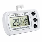 Termometro LCD digitale da 2 PCSensore temperatura frigorifero Termometro congelatore (bianco)