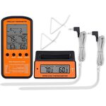 3 Set Termometro per barbecue a distanza senza fili Termometro per forno a doppia sonda per cottura digitale a base di carne