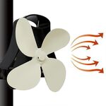 YL 105 4 lama di alluminio di calore alimentata Camino Stufa Fan