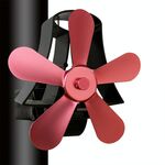 YL106 5Blade alta temperatura di calore di alluminio Powered Camino Stufa Fan