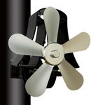 YL106 5Blade alta temperatura di calore di alluminio Powered Camino Stufa Fan