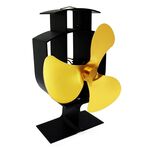 YL401 3Blade alta temperatura di metalli a caldo Powered Camino Stufa Fan