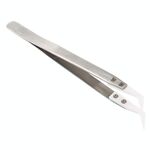 Pinzette a gomito con punta in ceramica resistente alle alte temperature in acciaio inossidabile TC-14W