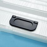 5 PCS 1052-64 Maniglia per porta dell'armadio semplice Maniglia in lega di zinco per guardaroba (nera)