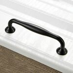 Maniglia per porta dell'armadio in lega di zinco 5 pezzi nera HC3310B 6922822604805