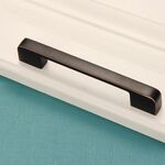2 PCS 6613-224 Maniglia per porta dell'armadio semplice Cassetto per armadio Maniglia in lega di zinco (nero rosso)