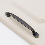 6226_128 Maniglia per cassettiera in ottone nero stile americano