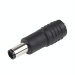 Punta per spina di alimentazione CC da 7,4 x 5,0 mm maschio a 5,5 x 2,1 mm femmina CC per adattatore per laptop HP