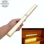 2.8W 60 LED Luce bianca calda per ampio schermo con sensore del corpo umano intelligente Luce LED per corridoio, versione con ricarica USB