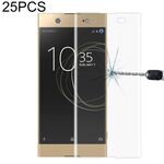 25 PCS per Sony Xperia XA1 Ultra 0.33mm 9H Durezza superficiale Protezione schermo in vetro temperato a schermo intero curvo 3D (trasparente)