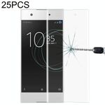 25 PCS per Sony Xperia XA1 0,33 mm 9H Durezza superficiale Protezione schermo in vetro temperato a schermo intero curvo 3D (trasparente)