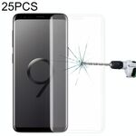 25 PCS per Galaxy S9 9H Durezza superficiale 3D Bordo curvo Anti-graffio Schermo intero Proteggi schermo in vetro temperato HD (trasparente)