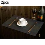 2 pezzi Home Table Cup Mat Decor creativo Coffee Drink Tovaglietta Stoviglie, Dimensioni: 45x30cm (Blu scuro)