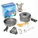 Set da esterno portatile DS200 Combinazione di teste di caldaia Set di pentole da campeggio per esterno
