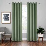 Tenda solida con isolamento in stoffa per tende ad alta precisione da 4 pezzi, dimensioni: 140 * 225 (verde)