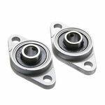 2 PCS Diamond KFL-08000001 Alloggiamento del cuscinetto Custodia in lega di zinco in miniatura Cuscinetto Accessori per stampante 3D Universale, dimensioni: KFL001 (diametro interno 12)