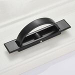 5 PCS 4206-85 Tatami nascosto pulsante rotante copertura flip (nero)