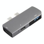 + Adattatore HUB USB del doppio / Type C a Port PD + USB 3.0 HDMI multifunzionale Extension