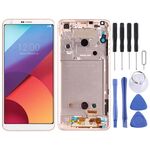 Schermo LCD originale per LG G6 / H870 / H870DS / H872 / LS993 / VS998 / US997 Digitizer Assemblaggio completo con Frame7 (oro)