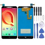 Schermo LCD OEM per Alcatel A5 5085Y Digitizer Assemblaggio completo con pulsante per impronte digitali (nero)