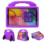 Per Galaxy Tab A 10.1 (2019) Supporto per pollice Guscio protettivo anti caduta piatto EVA (viola)