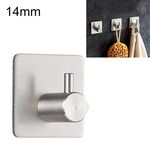 Appendiabiti a cilindro in acciaio inossidabile per appendiabiti da bagno non perforato, dimensioni: 14 mm (argento)