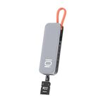 Adattatore HUB di estensione multifunzione ROCK TR01 10 in 1 da tipo C / USB-C a HDMI + VGA (argento)