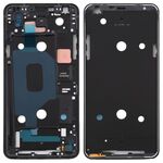 Piastra cornice cornice LCD alloggiamento anteriore per LG Q Stylo 4 Q710 Q710MS Q710CS (nero)
